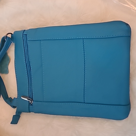 NWT Teal Leather Crossbody by Maze. - Picture 2 of 6